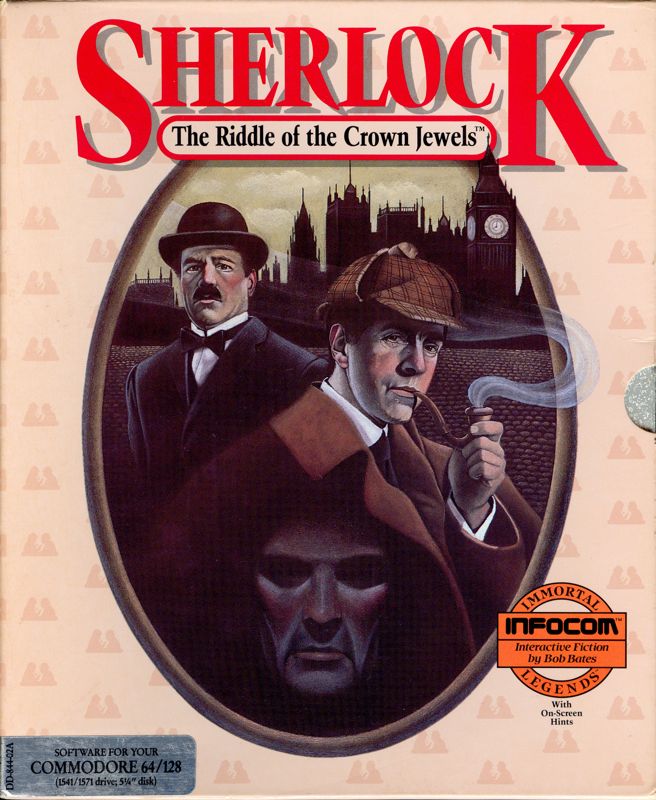Sherlock: The Riddle Of The Crown Jewels box art for Commodore 64